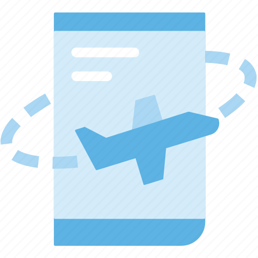 Airplane, business, logistic delivery, logistics, place, travel, travel booking on mobile icon - Download on Iconfinder