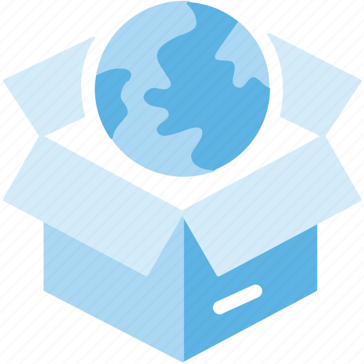 Box network, globe, logistic delivery, logistics, network, ship, shipping icon - Download on Iconfinder