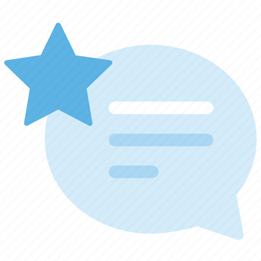 Message, star, talk, testimonial, truth icon - Download on Iconfinder
