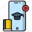 online education, e-learning, faculty, technology, institution, internet, study icon 