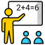 maths lecture, maths education, mathematics, calculation, formulas, geometry, accounting icon 