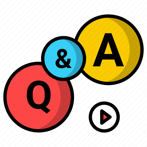 Questions and answers, faq, qna, information, application, interview icon icon - Download on Iconfinder