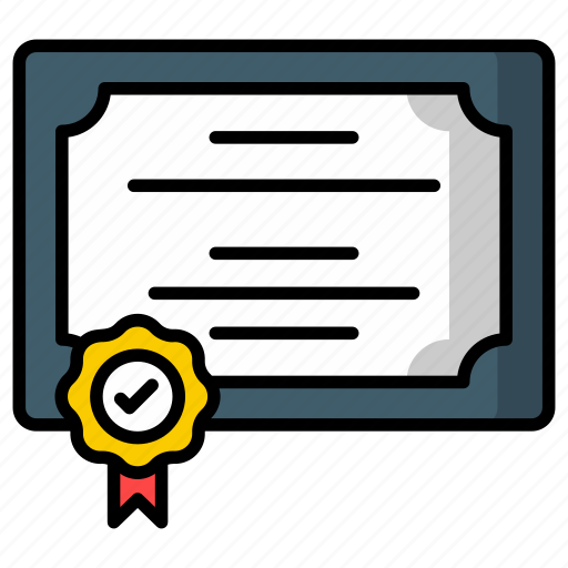 Certificate, degree, documents, diploma, license, achievement, reward icon icon - Download on Iconfinder
