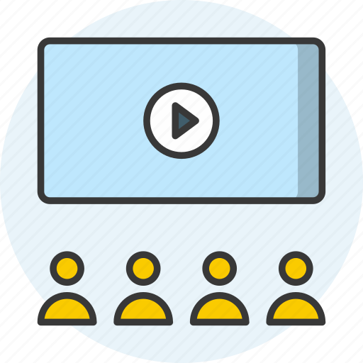 Video presentation, projector, conference, multimedia, slideshow, seminar, webinar icon icon icon - Download on Iconfinder
