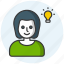 creative teaching, idea, innovation, thought, guidance, learning, content icon icon 