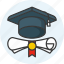 degree, diploma, achievement, approved, certificate, licence, grade icon icon 