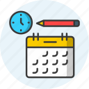 class timetable, schedule, plan, duration, course, calendar, syllabus icon icon