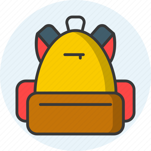 School bag, backpack, camping, totebag, luggage, carry, back bag icon icon icon - Download on Iconfinder