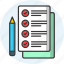 assignment, homework, task, project, metadata, paperwork, document icon icon 