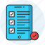 online tests, online exam, task, checklist, questionnaire, online survey, e-learning icon icon 