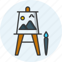 painting, drawing, art, paint, brush, hobby icon icon