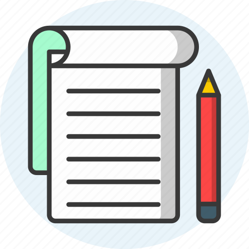 Student notes, notepad, notebook, lecture, record, documents, file icon icon icon - Download on Iconfinder