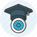 educational vision, learning, mission, objective, study, information, knowledge icon icon