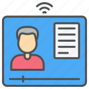 online course, education, faculty, graduation, class, study, learning icon icon