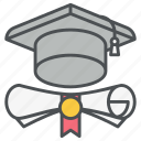 degree, diploma, achievement, approved, certificate, licence, grade icon icon
