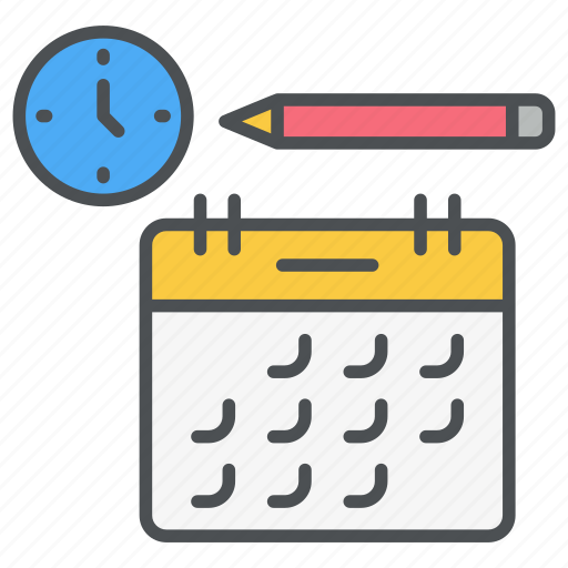 Class timetable, schedule, plan, duration, course, calendar, syllabus icon icon icon - Download on Iconfinder