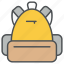 school bag, backpack, camping, totebag, luggage, carry, back bag icon icon 