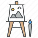 painting, drawing, art, paint, brush, hobby icon icon