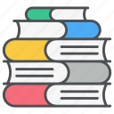 books, documentation, manuals, knoledge, library, history, journal icon icon