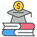 investment in education, fund, donation, deposite, payment, economy, finance icon icon