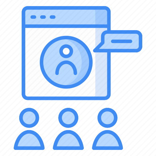 Web conference, meeting, training, teleconference, discussion, presentation, internet icon icon icon - Download on Iconfinder