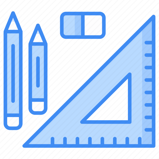Learning tools, pen, pencil, calculator, ruler, stationary, equipments icon icon icon - Download on Iconfinder