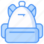 school bag, backpack, camping, totebag, luggage, carry, back bag icon icon 