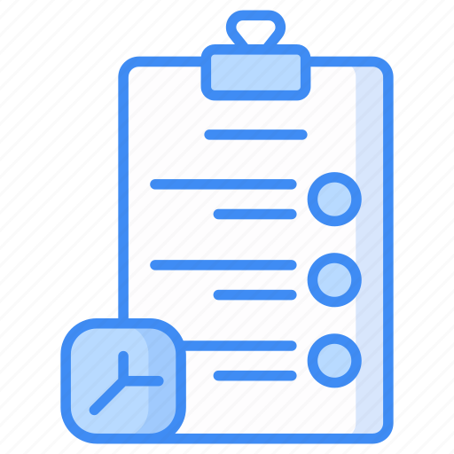 Exam time, period, schedule, timer, deadline, task, checklist icon icon icon - Download on Iconfinder
