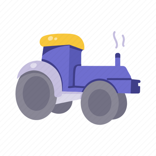Cultivator, tractor, farm vehicle, transport, agriculture vehicle icon - Download on Iconfinder