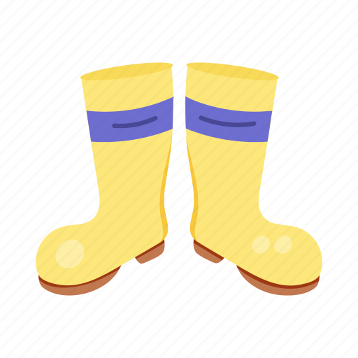 Long boots, farmer boots, farmer shoes, garden shoes, footwear icon - Download on Iconfinder
