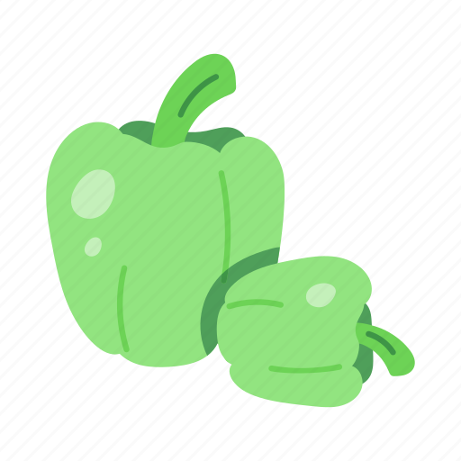 Green peppers, capsicums, bell peppers, vegetable, peppers icon - Download on Iconfinder
