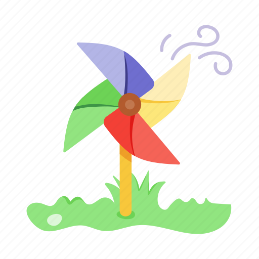 Fan origami, pinwheel, propeller, paper fan, fan toy icon - Download on Iconfinder