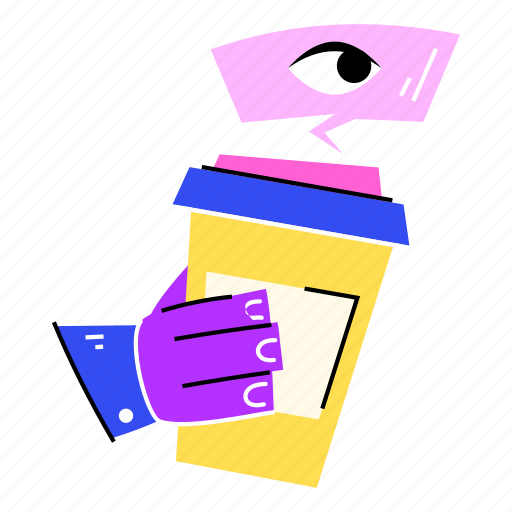 Takeaway drink, coffee cup, caffeine, drink, beverage sticker - Download on Iconfinder