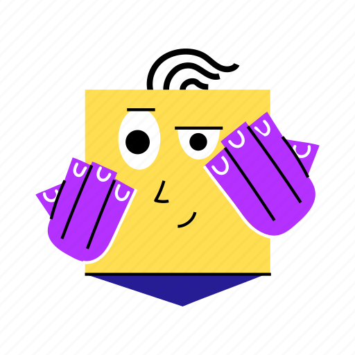 Funny face, square face, square emoji, emoji face, emoticon sticker - Download on Iconfinder