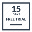 days, free, guarantee, label, trial