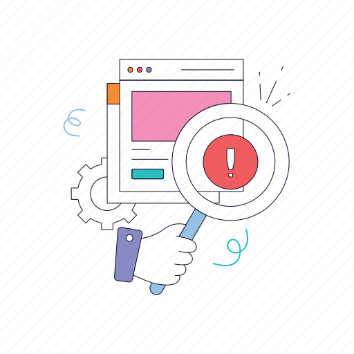 Seo error, search error, search issue, search problem, seo, search engine, search optimization illustration - Download on Iconfinder