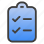 list, checklist, document, clipboard, menu, paper, file, task, report 