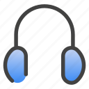 headset, headphone, music, earphone, audio, support, headphones, device, sound