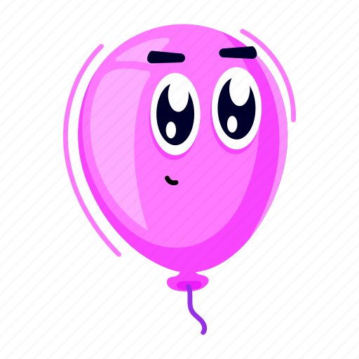 Helium balloon, balloon, party balloon, decorative balloon, birthday balloon sticker - Download on Iconfinder