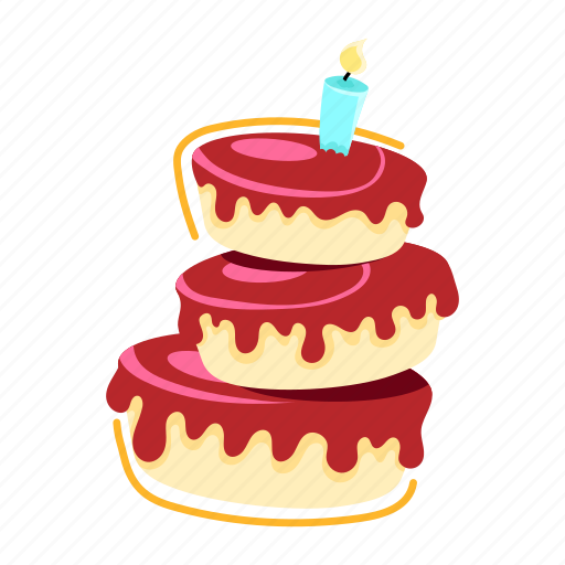 Tower cake, cake, dessert, sweet, confectionery sticker - Download on Iconfinder