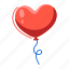 valentine balloon, heart balloon, romantic balloon, helium balloon, decorative balloon 