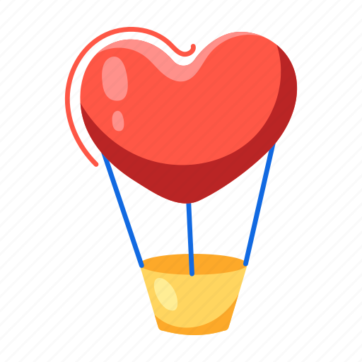 Aerostat, hot balloon, ballooning, parachute, air balloon sticker - Download on Iconfinder