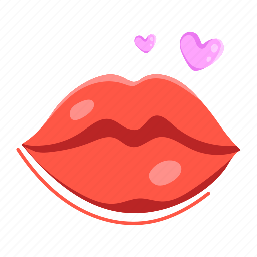 Mouth, lips, kiss, woman lips, red lips sticker - Download on Iconfinder