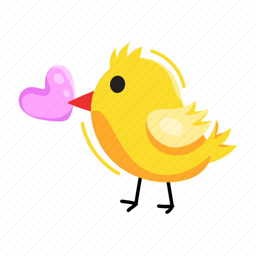 Baby chicken, chick, cute chick, creature, bird sticker - Download on Iconfinder