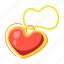 heart locket, heart pendant, love pendant, heart necklace, choker 