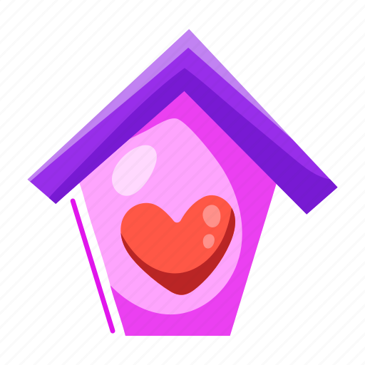 House love, home love, hut, cottage, residence sticker - Download on Iconfinder
