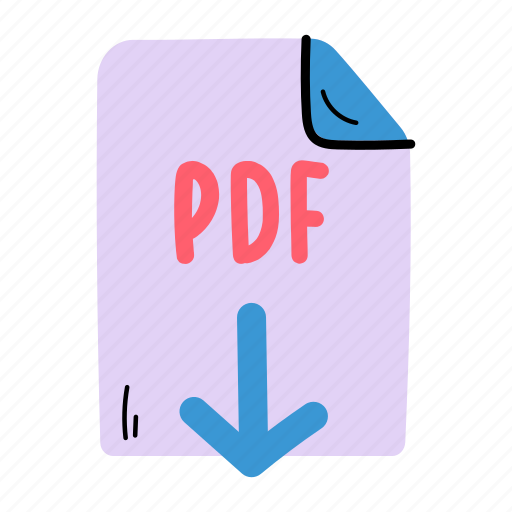 Pdf file, file format, download pdf, file type, download file icon - Download on Iconfinder