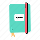journal, diary, logbook, notebook, book