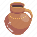 pitcher, mud ewer, broken ewer, mud pot, pottery