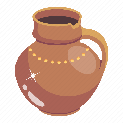 Pitcher, mud ewer, broken ewer, mud pot, pottery icon - Download on Iconfinder